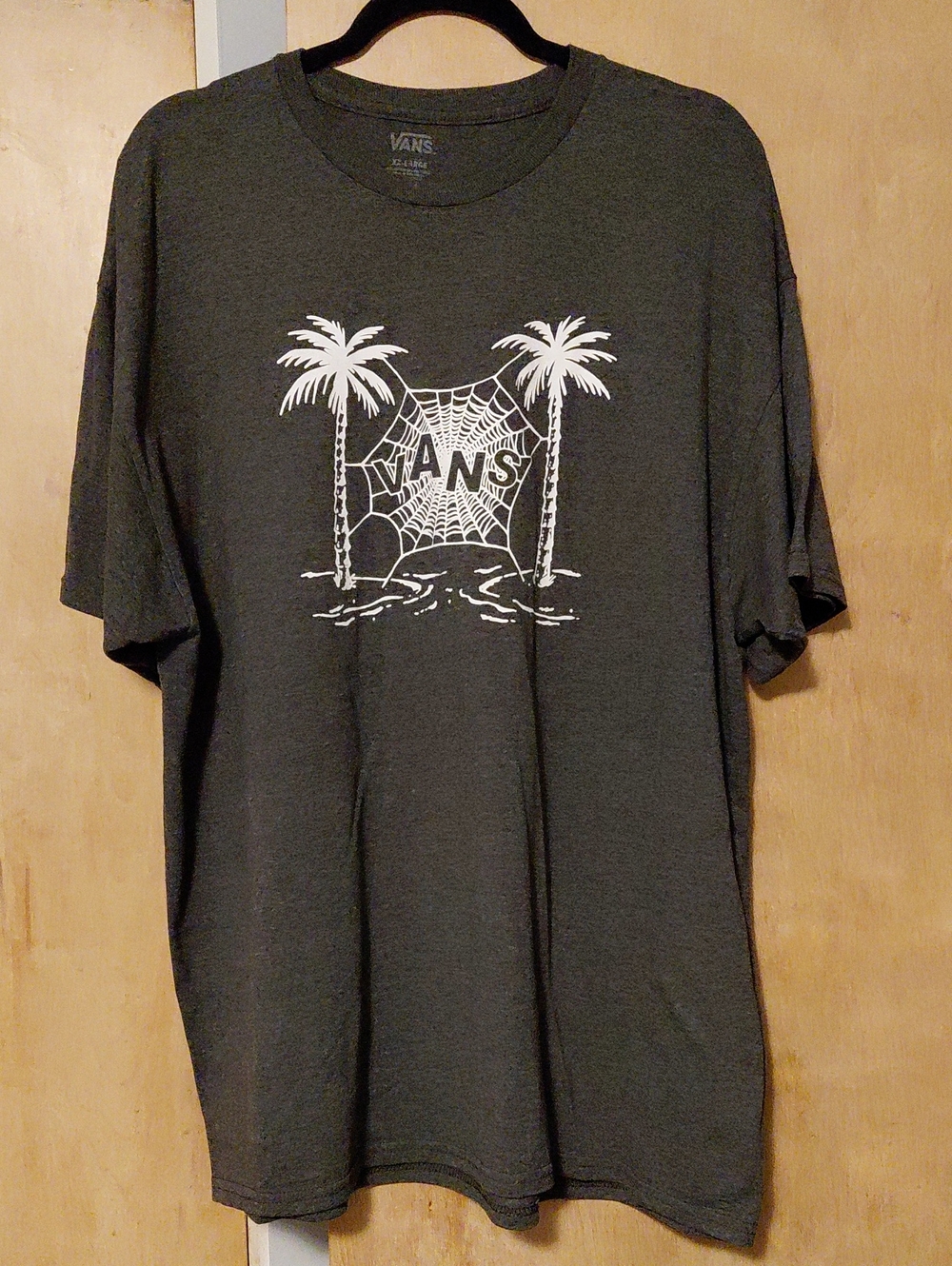 Vans Size XXL Charcoal Gray "Caught Up" Short Sleeve T-Shirt